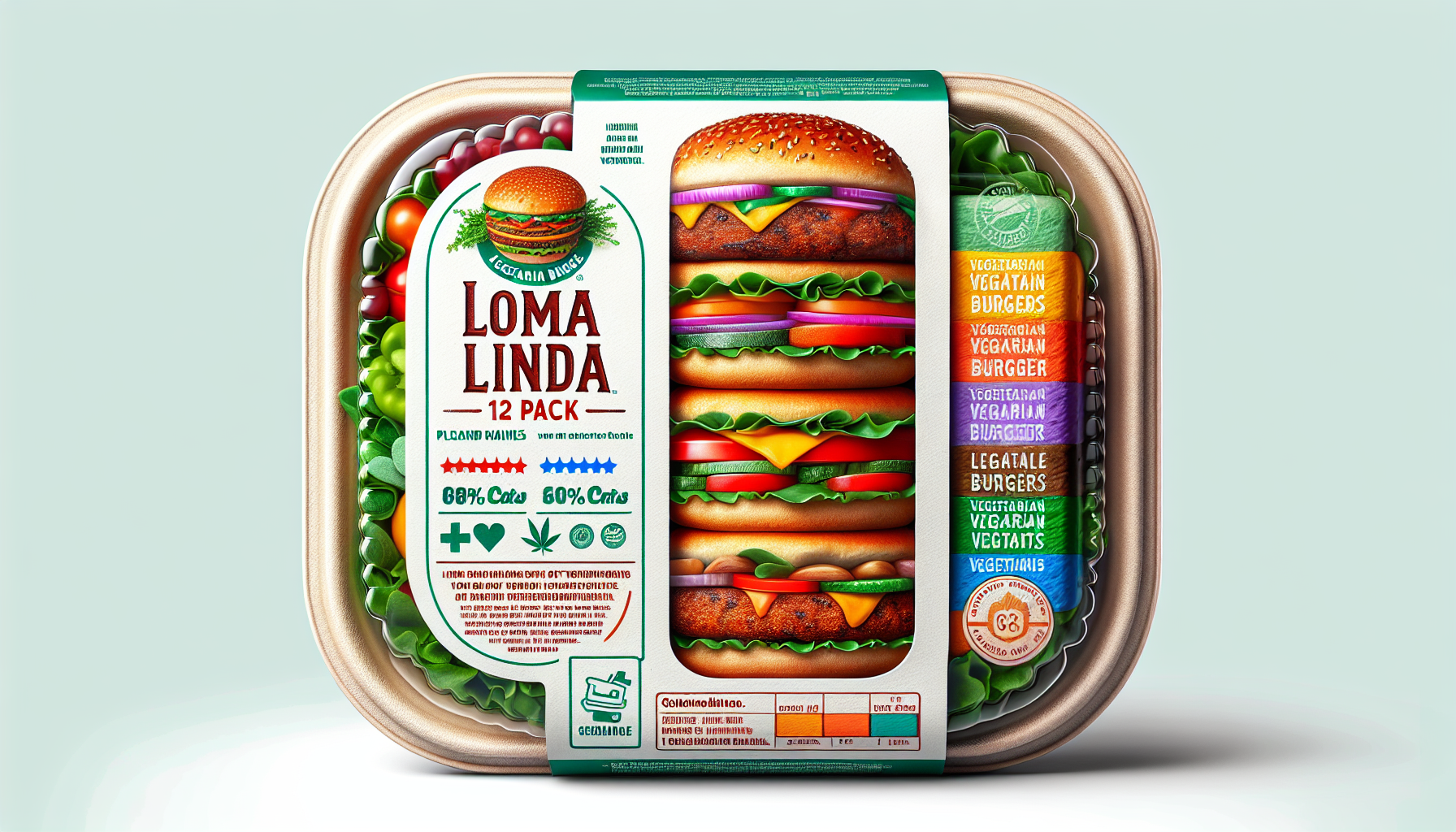 Loma Linda - Plant-Based Meats (Vege Burger (15 oz.), 12 Pack) Loma Linda - Plant-Based Meats (Vege Burger (15 oz.), 12 Pack)