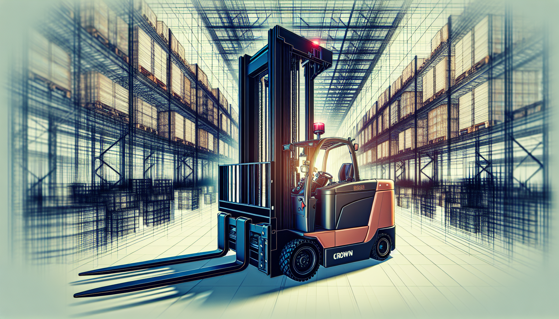 Crown Equipment RR5725-45 Reach Truck Crown Equipment RR5725-45 Reach Truck