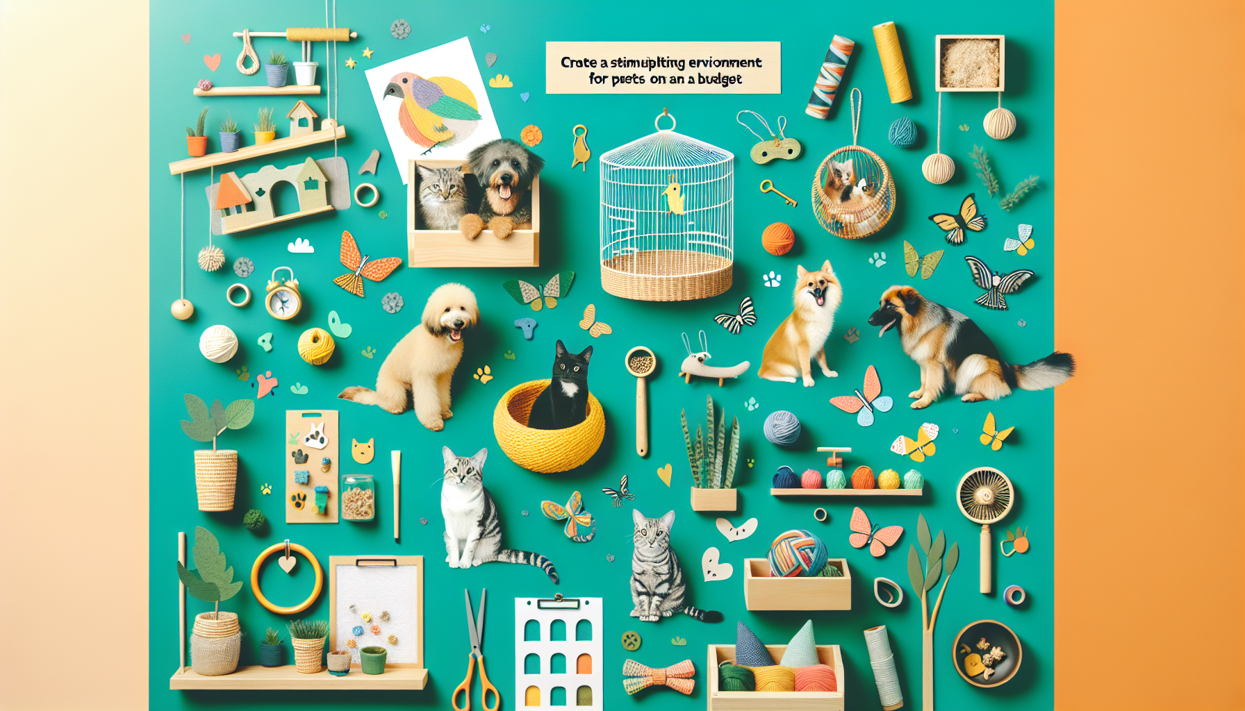 What Are Inexpensive Ways To Create A Stimulating Environment For Pets?