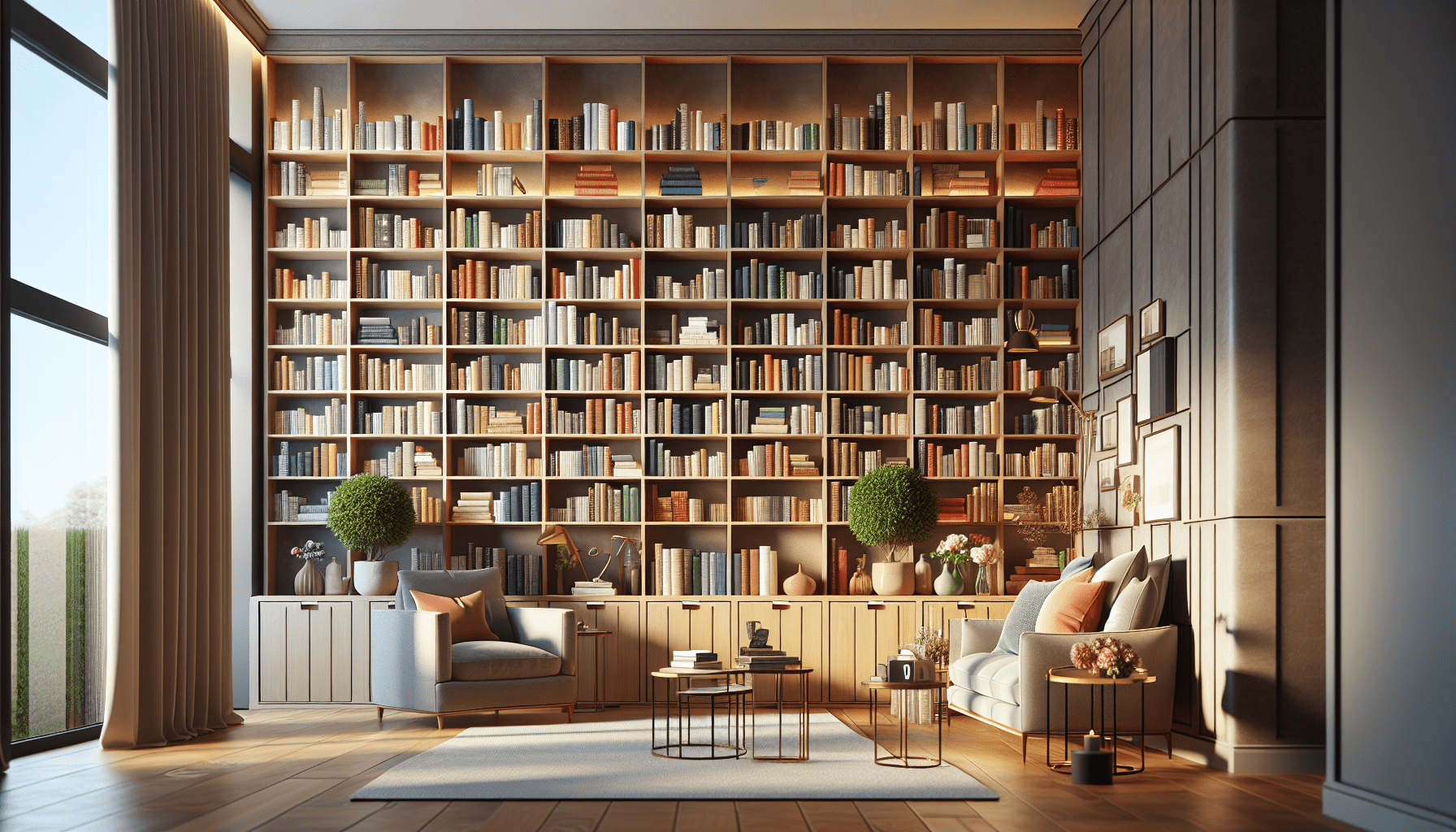Maximizing Space: Designing a Home Library with Built-in Bookshelves
