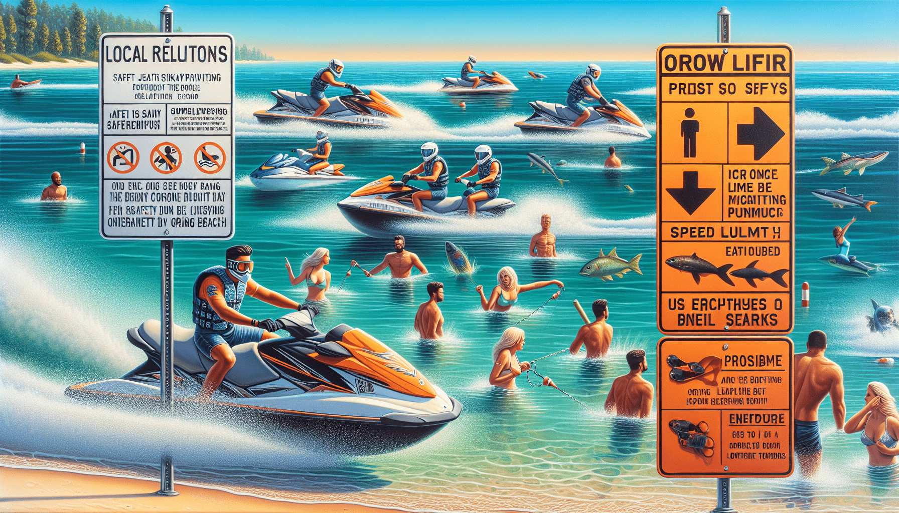 Jet Ski Safety Orange Beach