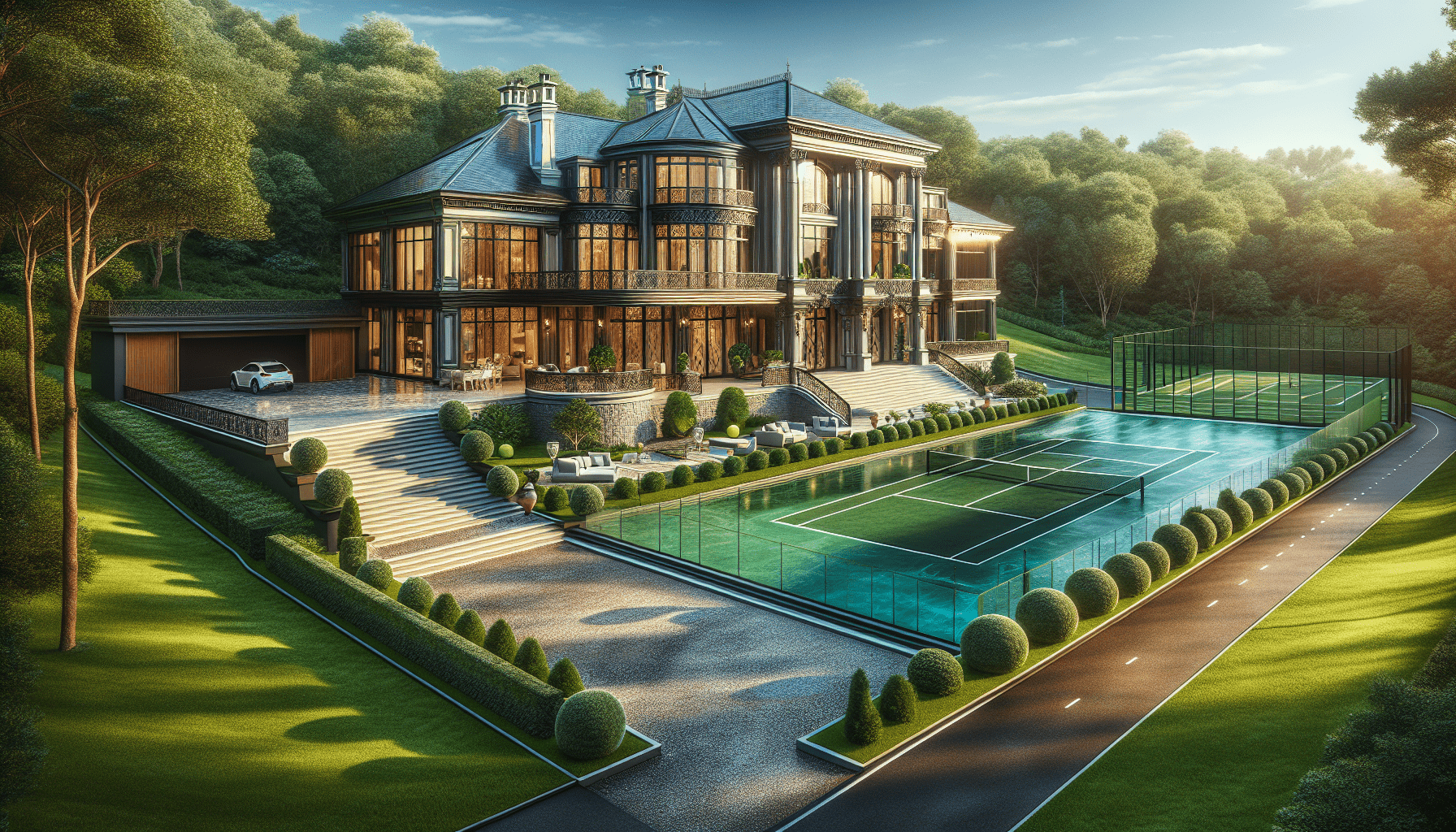 Luxury Home Sale: Explore Properties with Tennis Courts and Fitness Centers