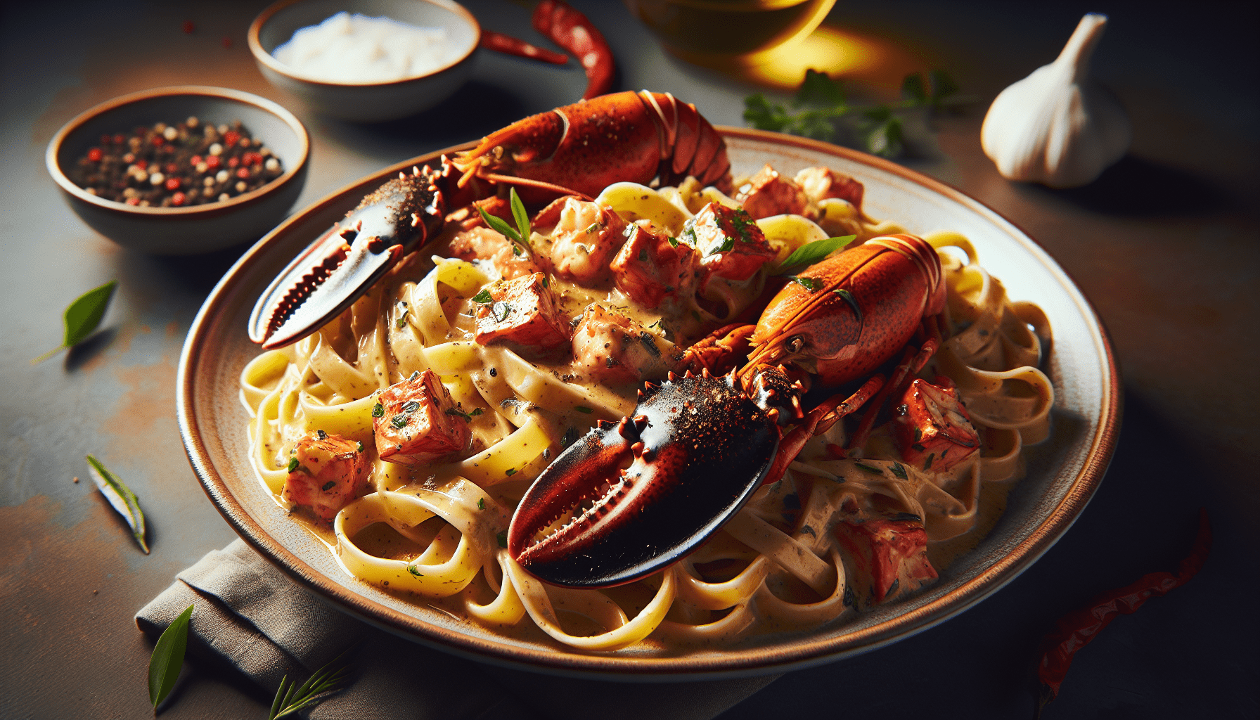 Jerk Lobster Fettuccine Alfredo: A Creamy And Indulgent Pasta Dish
