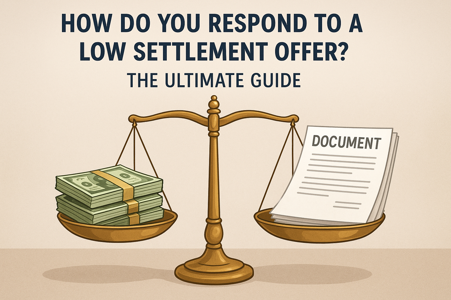 How do you respond to a low settlement offer? The Ultimate Guide How do you respond to a low settlement offer? The Ultimate Guide
