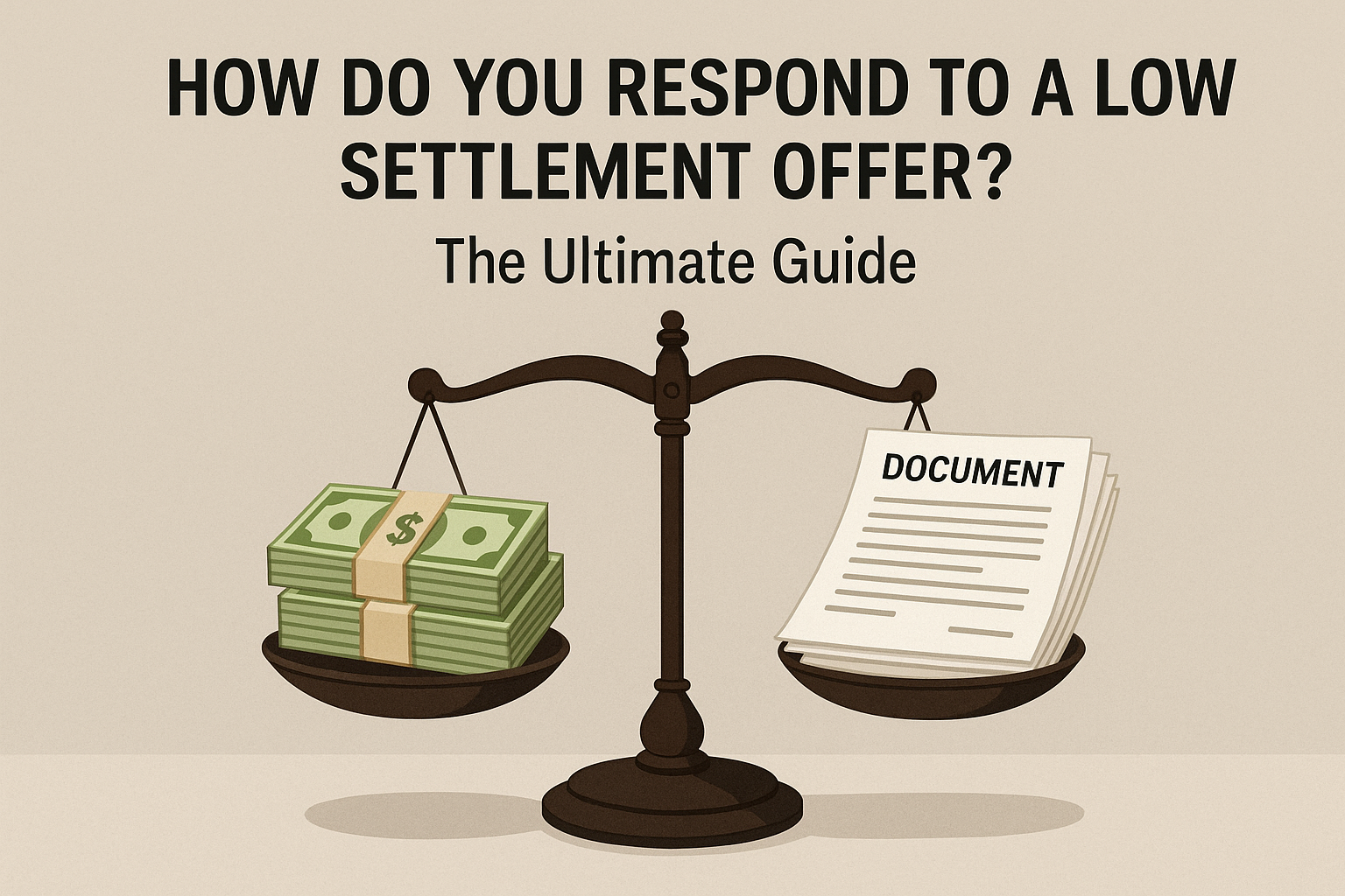 How do you respond to a low settlement offer? The Ultimate Guide How do you respond to a low settlement offer? The Ultimate Guide