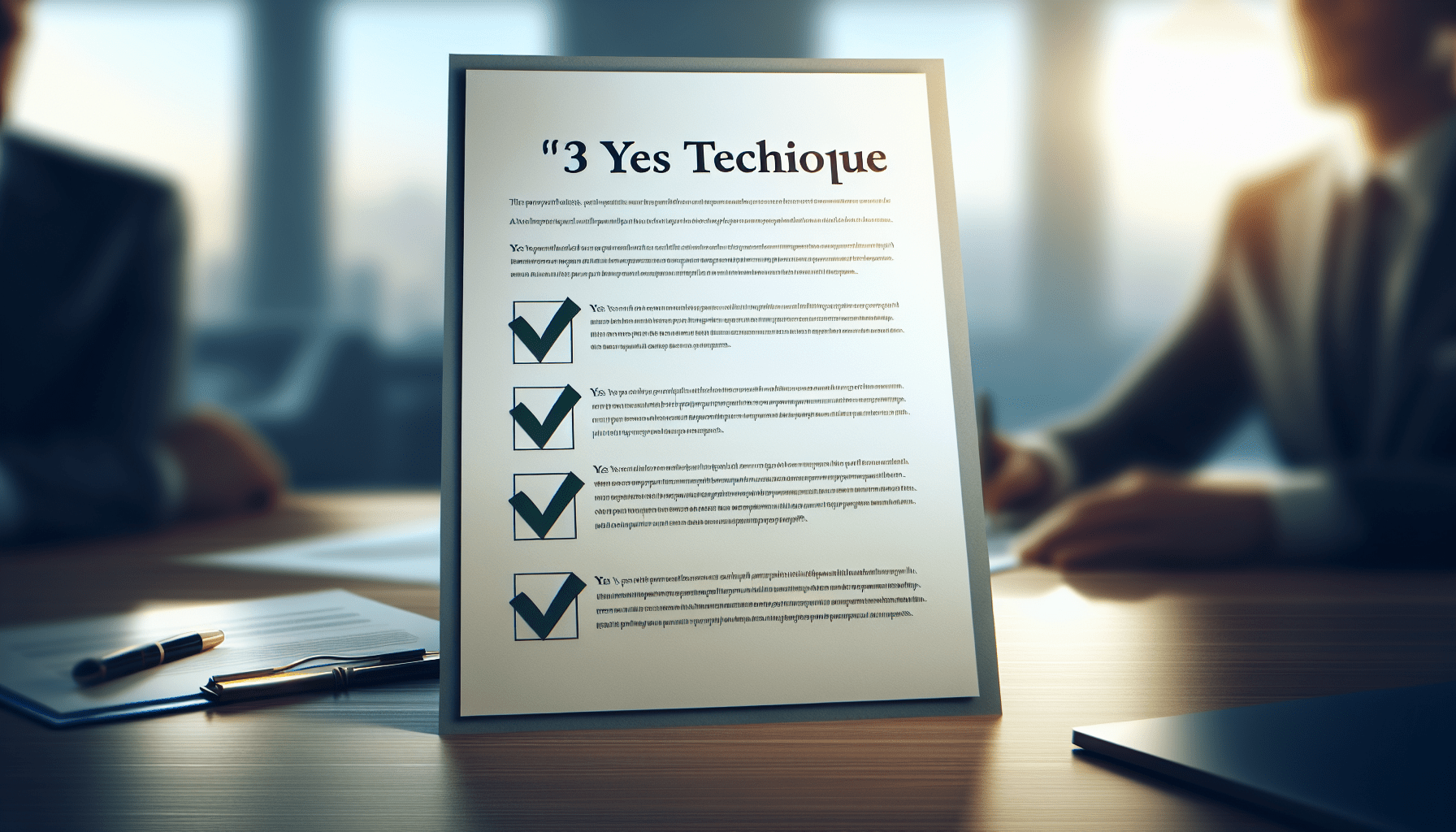 What Is The 3 Yes Technique In Sales