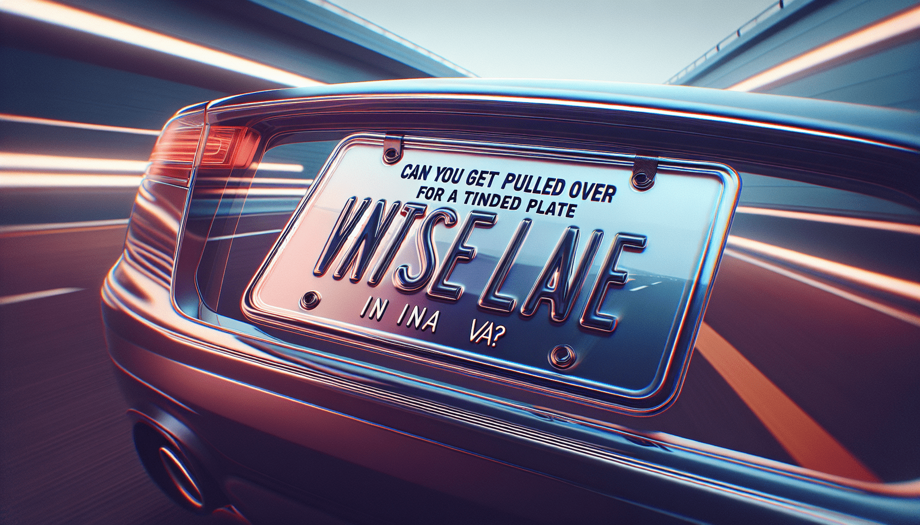 Can You Get Pulled Over For A Tinted License Plate In VA?