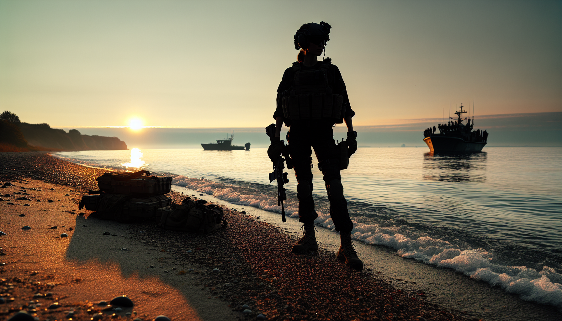 How do US Marines actually storm beaches today?