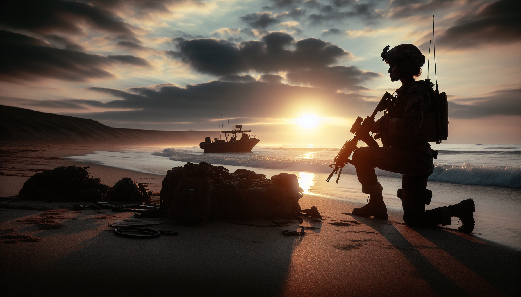 How do US Marines actually storm beaches today?