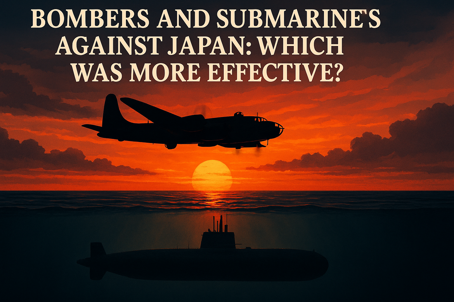 Bombers and Submarines Against Japan: Which Was More Effective?