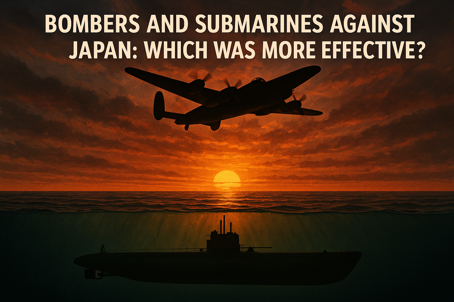 Bombers and Submarines Against Japan: Which Was More Effective?