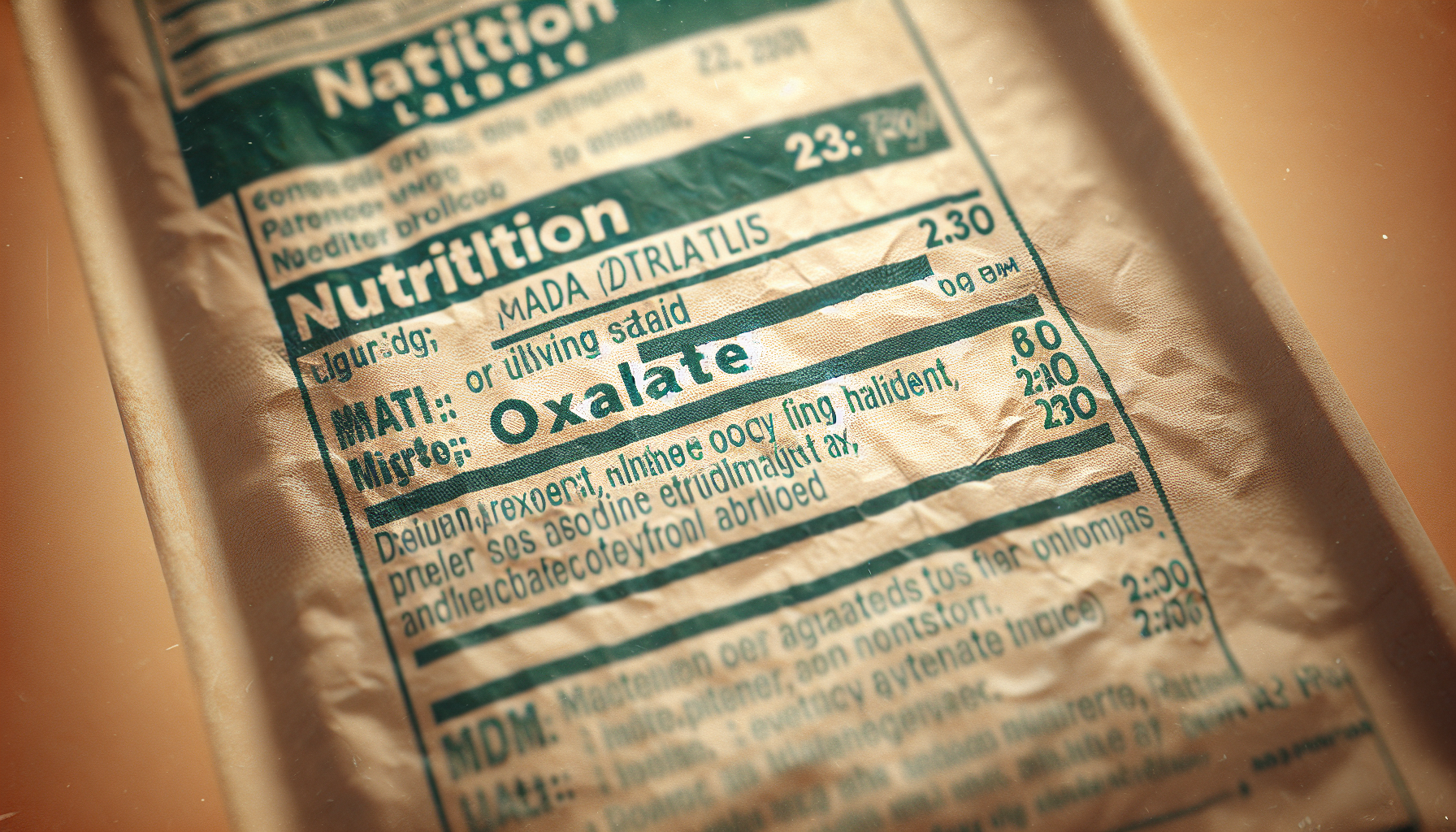 How To Read Labels For Oxalate Awareness