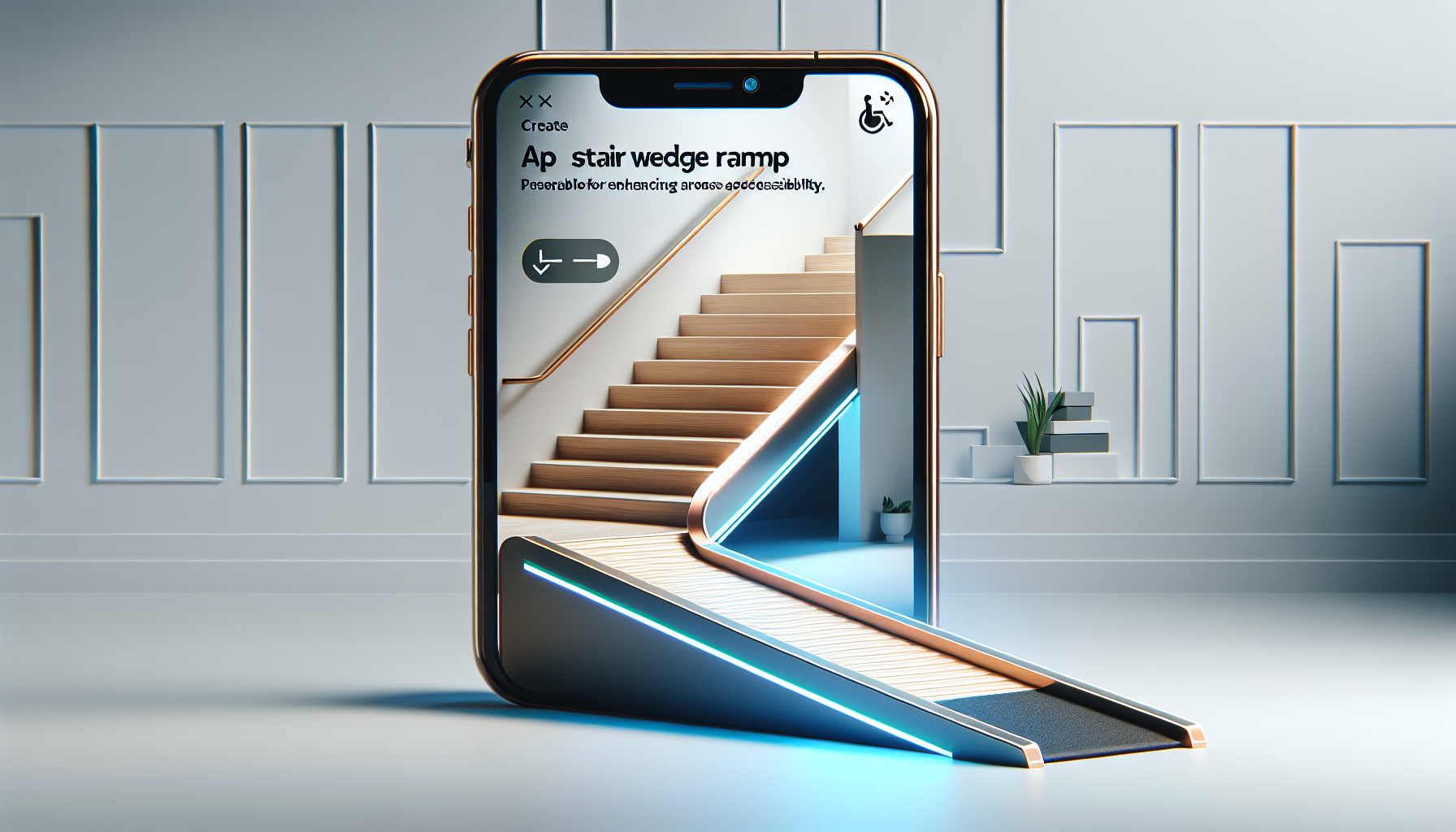 Original StairWedge™ - Ramp for Small Dogs Breeds - Carpet Surface for Dog Paws for Any Staircase - Wedge Shape Stair Ramp for Dogs and Pets - Multi-Patent Pending (1single)