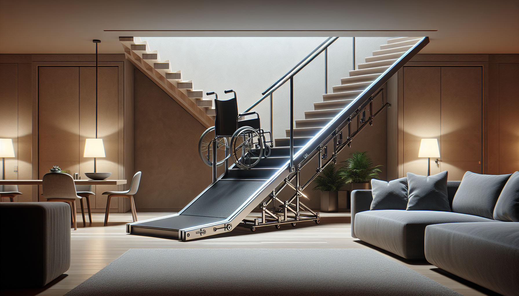 Original StairWedge™ - Ramp for Small Dogs Breeds - Carpet Surface for Dog Paws for Any Staircase - Wedge Shape Stair Ramp for Dogs and Pets - Multi-Patent Pending (1single)