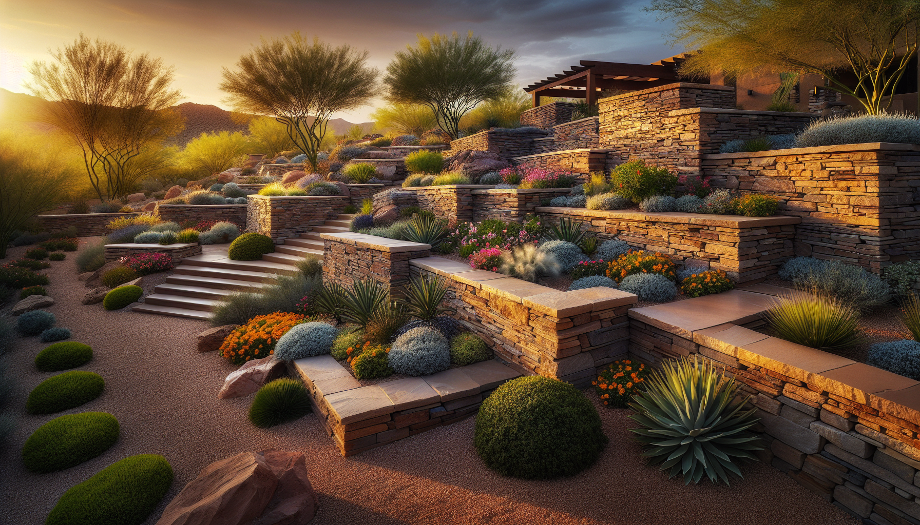 How To Use Hardscaping For Landscape Retaining Solutions Near Mesa