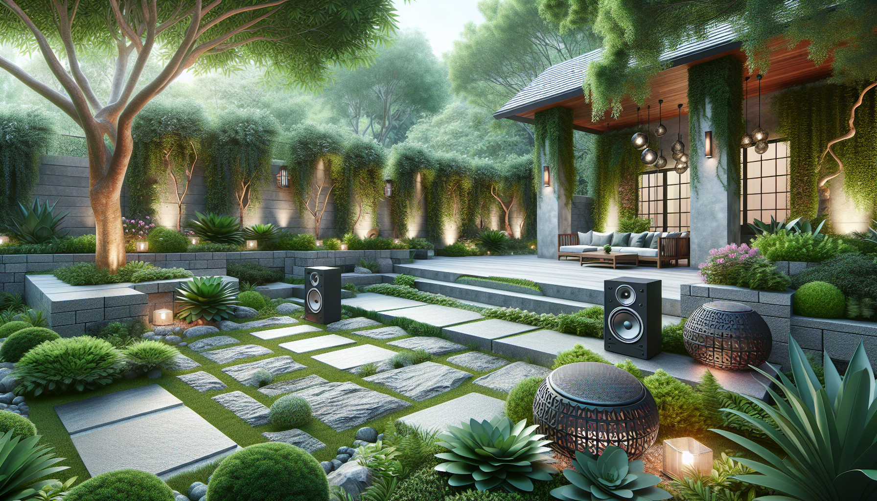 How To Use Hardscaping For Outdoor Sound System Installation Near Paradise Valley