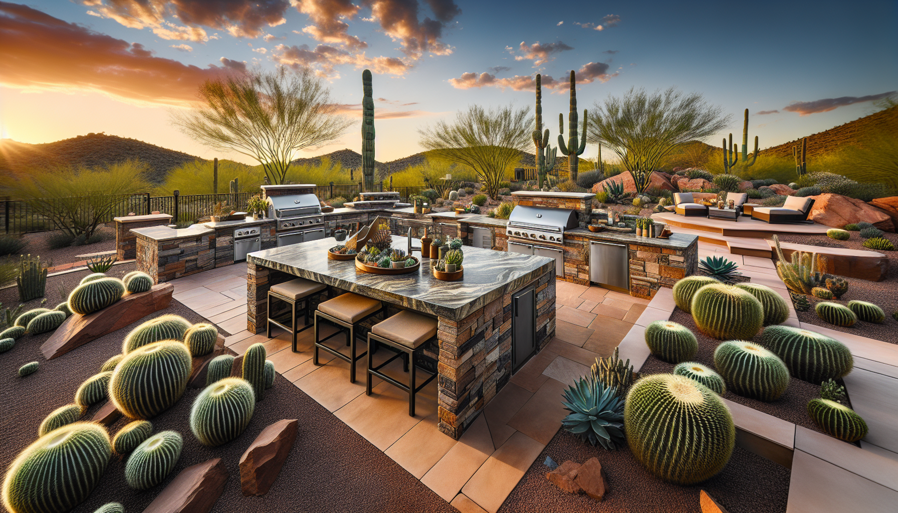 How To Use Hardscaping For Outdoor Kitchen Island Installation Near Scottsdale