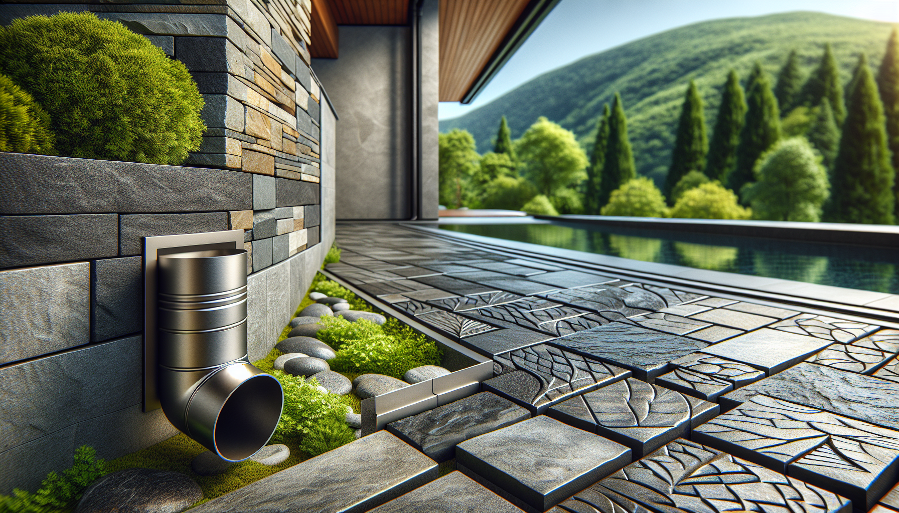 How To Use Hardscaping For Downspout Installation Near Tempe