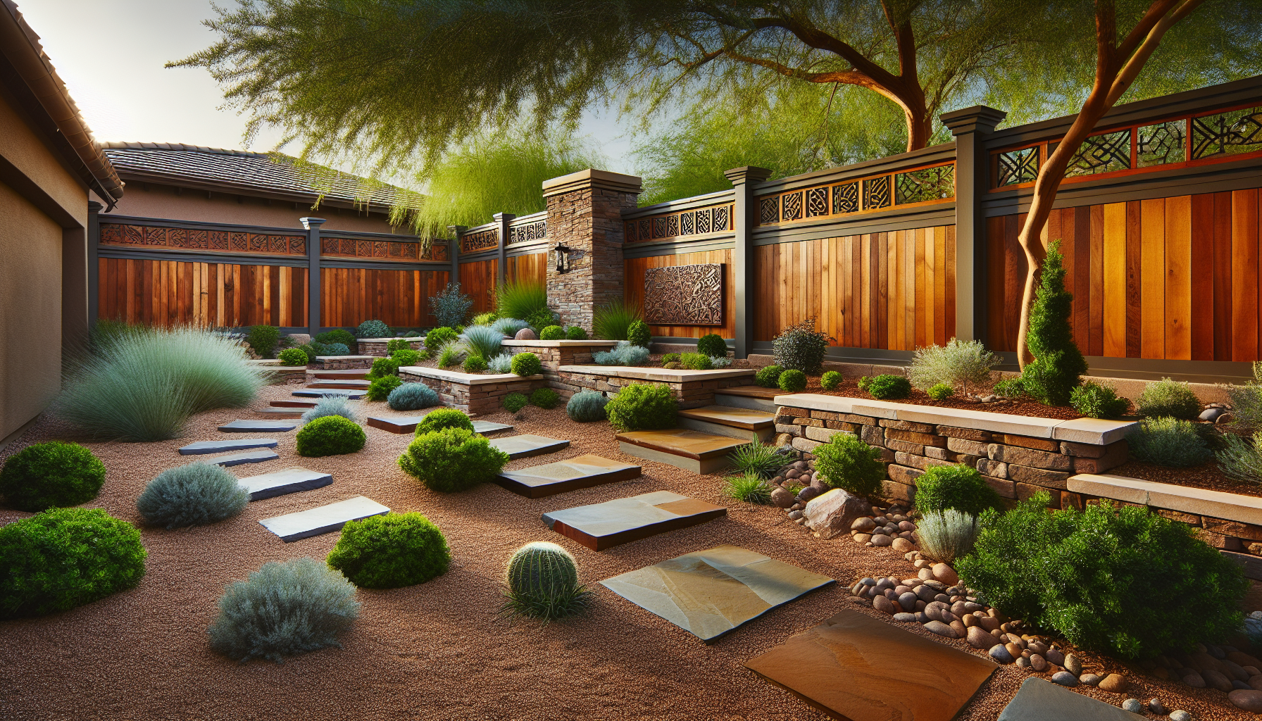 How To Use Hardscaping For Fence Staining Near Tempe