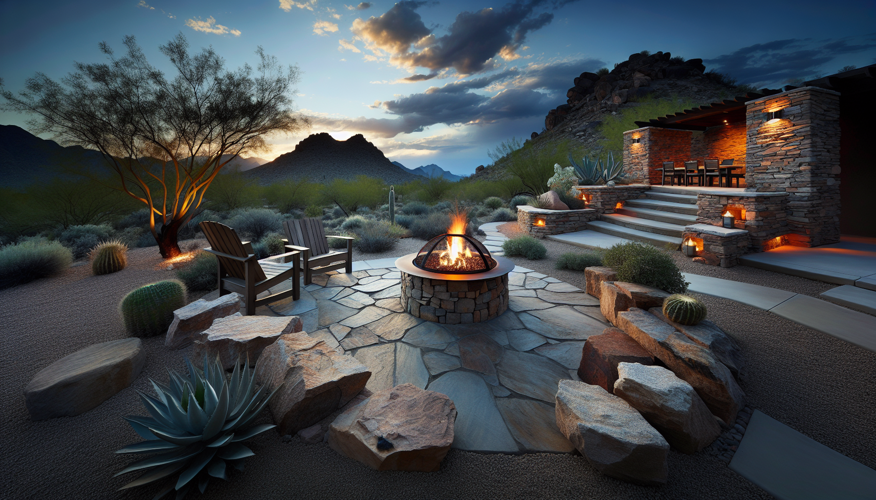 How To Use Hardscaping For Fire Pit Construction Near Mesa