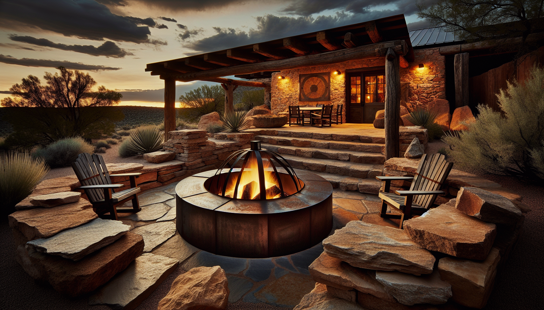 How To Use Hardscaping For Fire Pit Construction Near Mesa