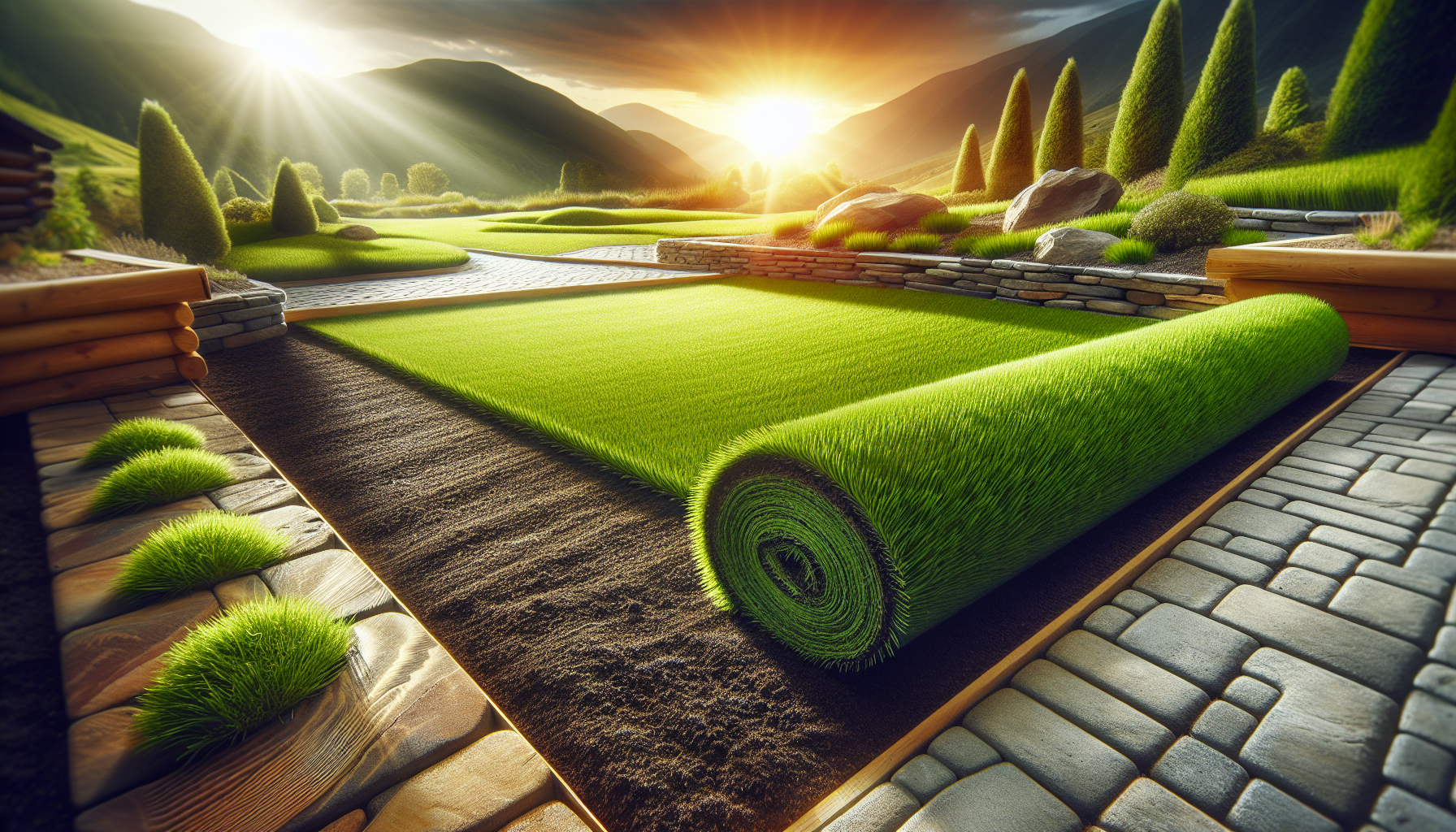 Efficient Sod Installation for Your Hardscaping Project