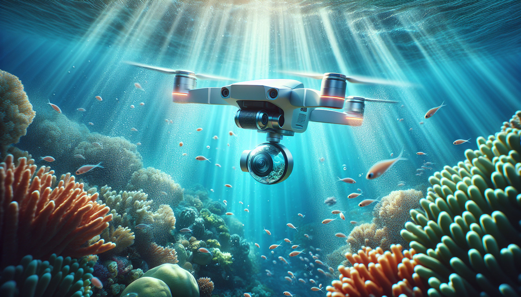 Underwater drones capture marine life