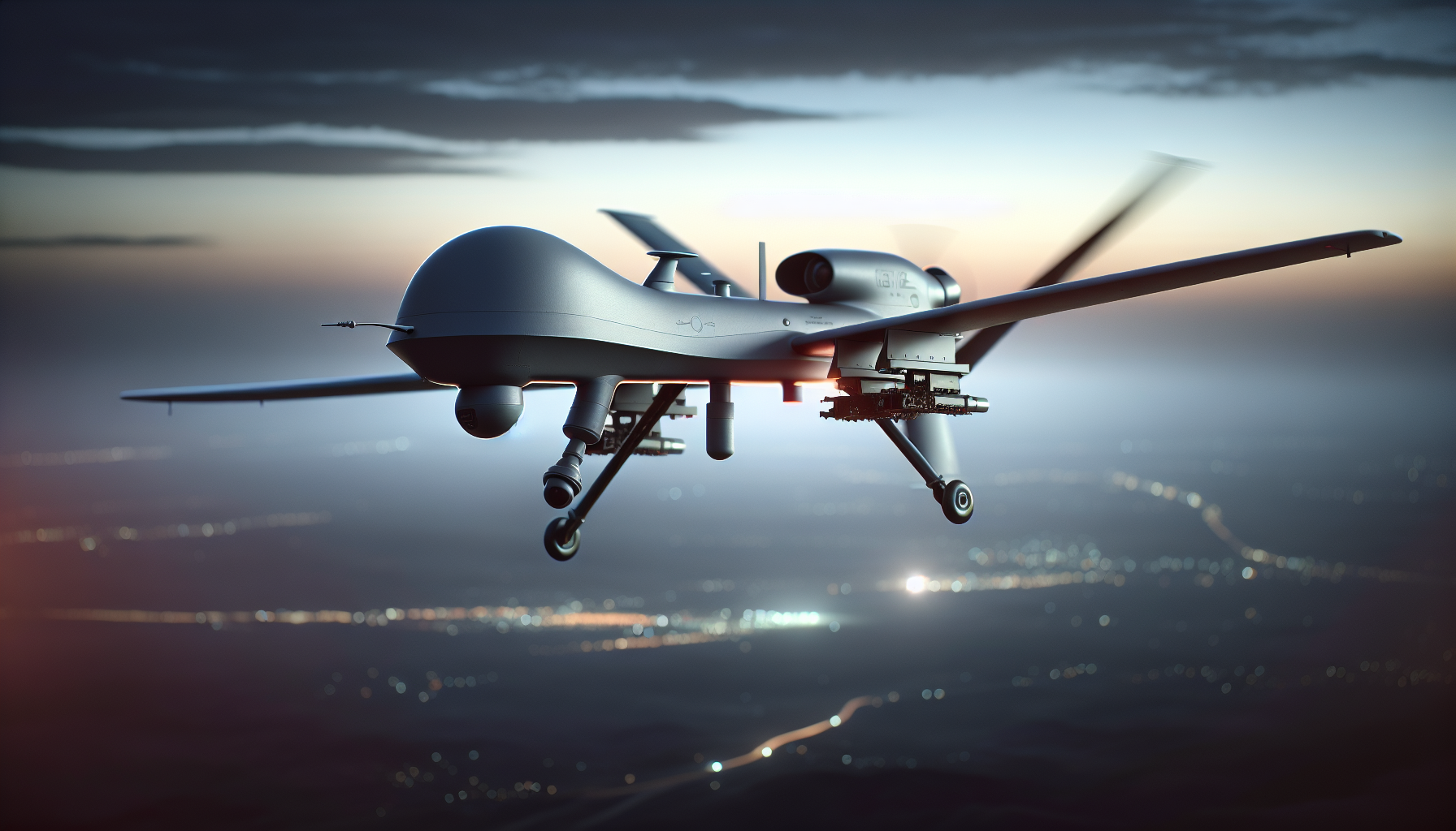 Military drones collect surveillance data