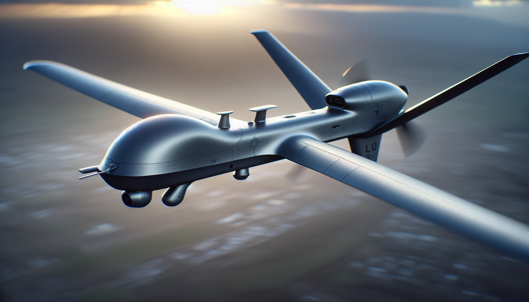 Military drones collect surveillance data