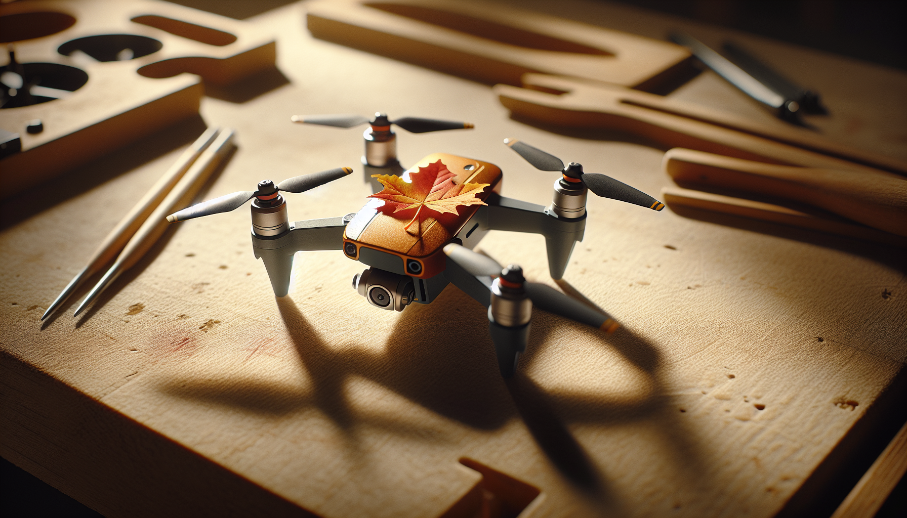 Drone repair services fix the drone I crashed into the maple tree