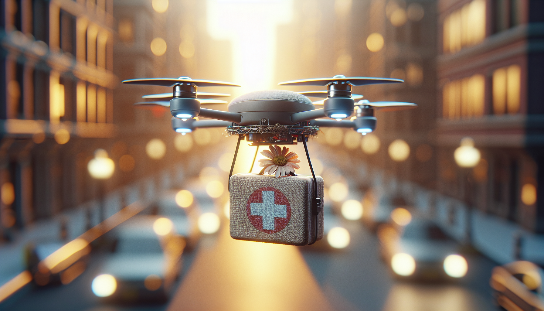 Emergency response drones carry first aid and awkward apologies
