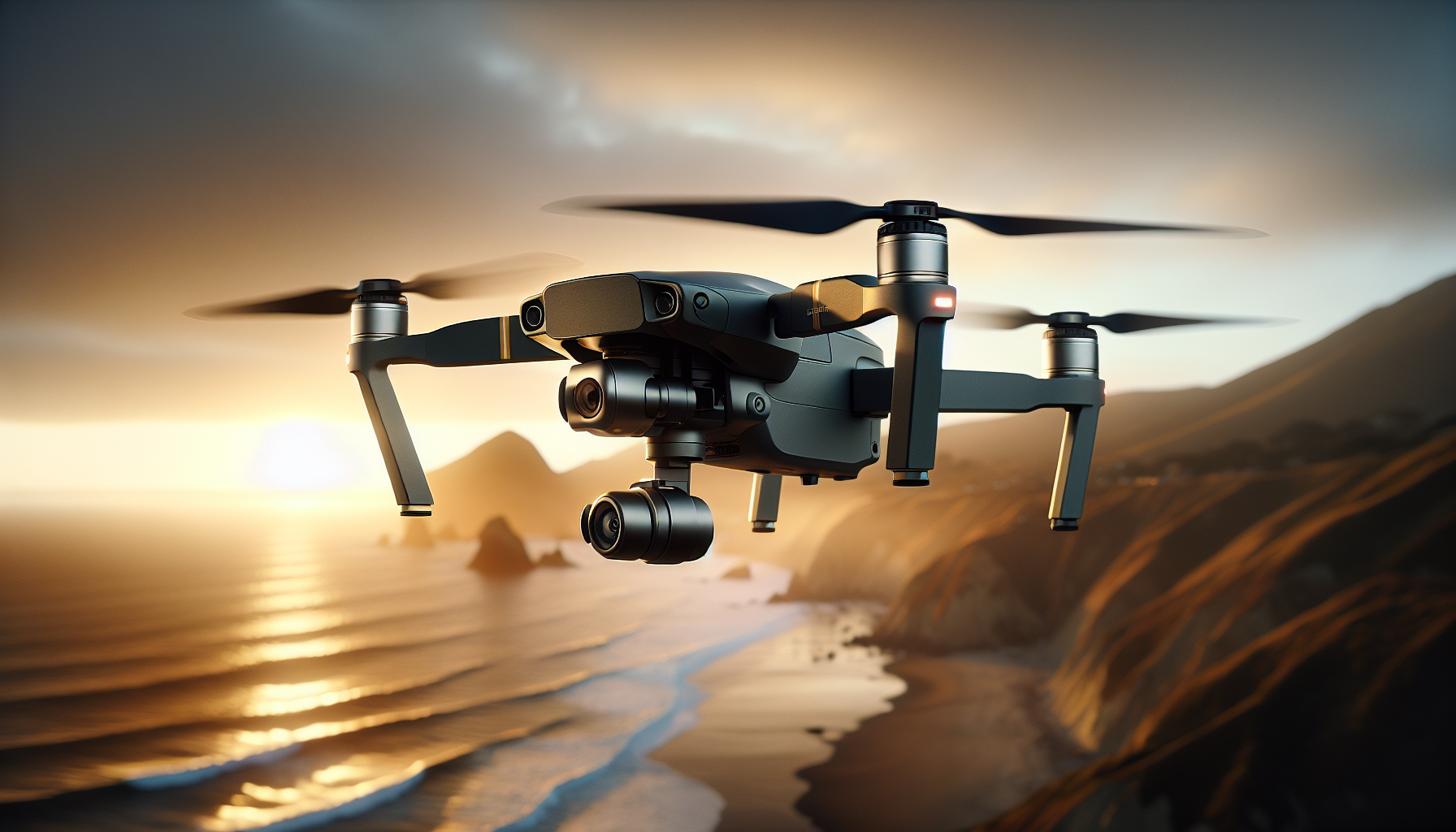 Drone cinematography captures clear aerial shots