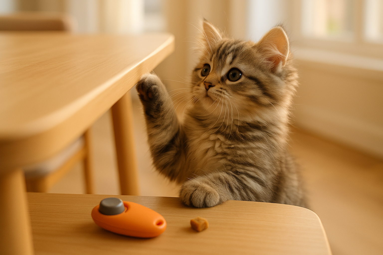 How to Train Kitten Not to Jump on Table