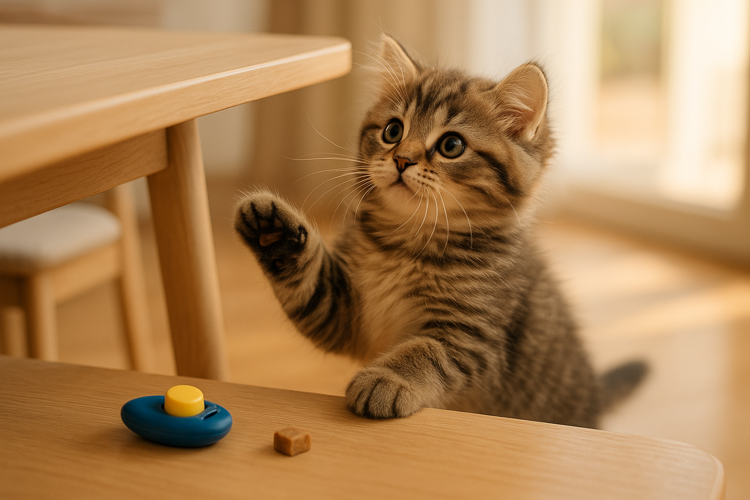 How to Train Kitten Not to Jump on Table