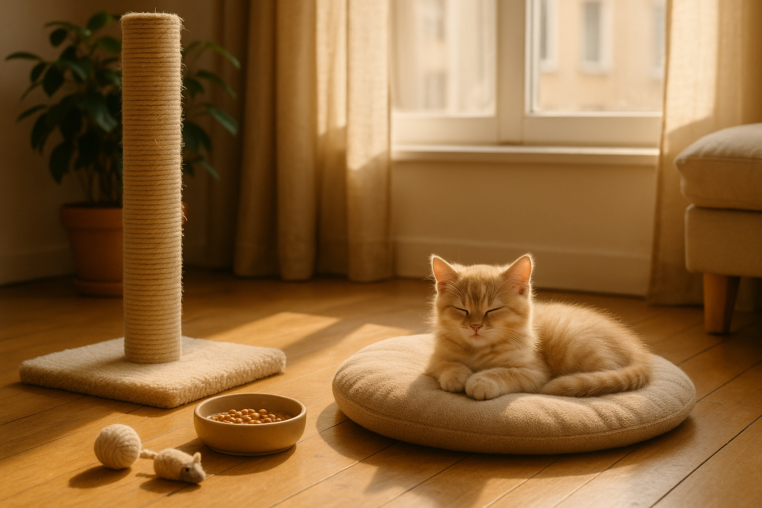 How to Train Kitten to Stay Home Alone Without Stress