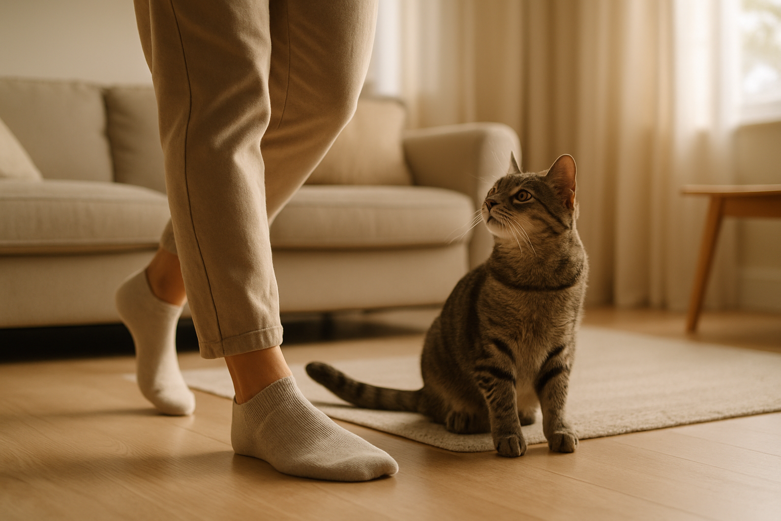 How to Stop Cat Attacking Feet While Walking