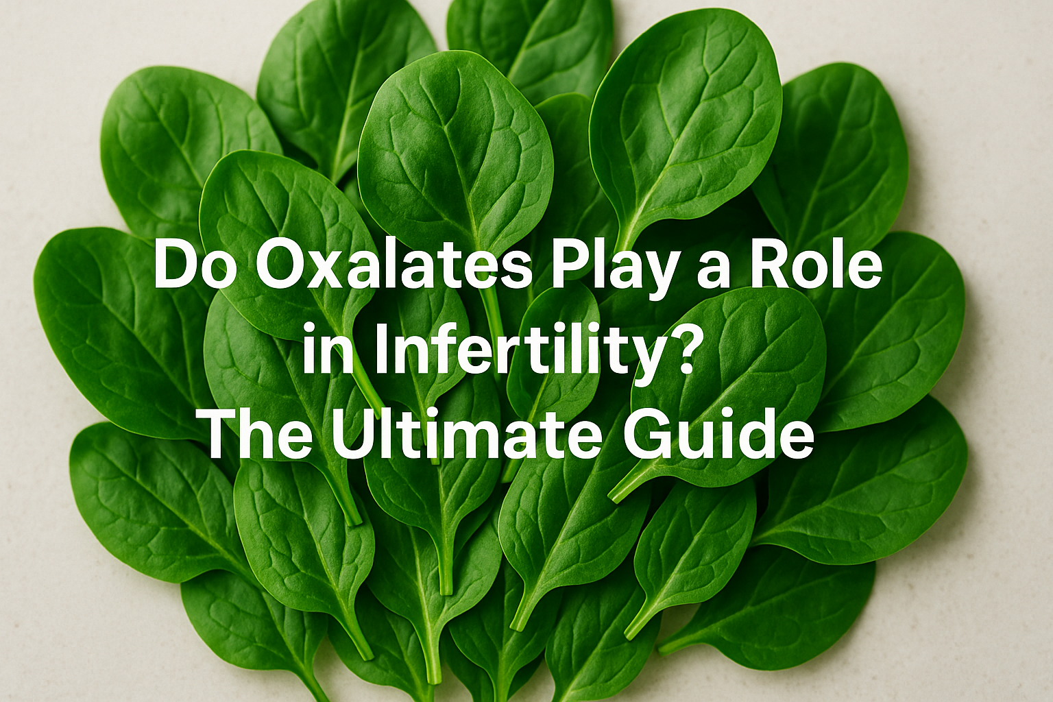 Do Oxalates Play a Role in Infertility? The Ultimate Guide Do Oxalates Play a Role in Infertility? The Ultimate Guide