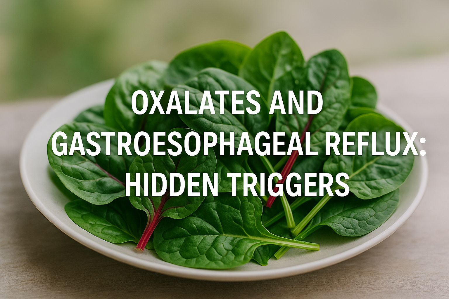 Oxalates And Gastroesophageal Reflux: Hidden Triggers