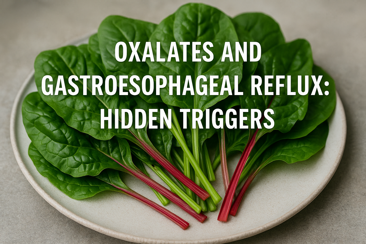 Oxalates And Gastroesophageal Reflux: Hidden Triggers