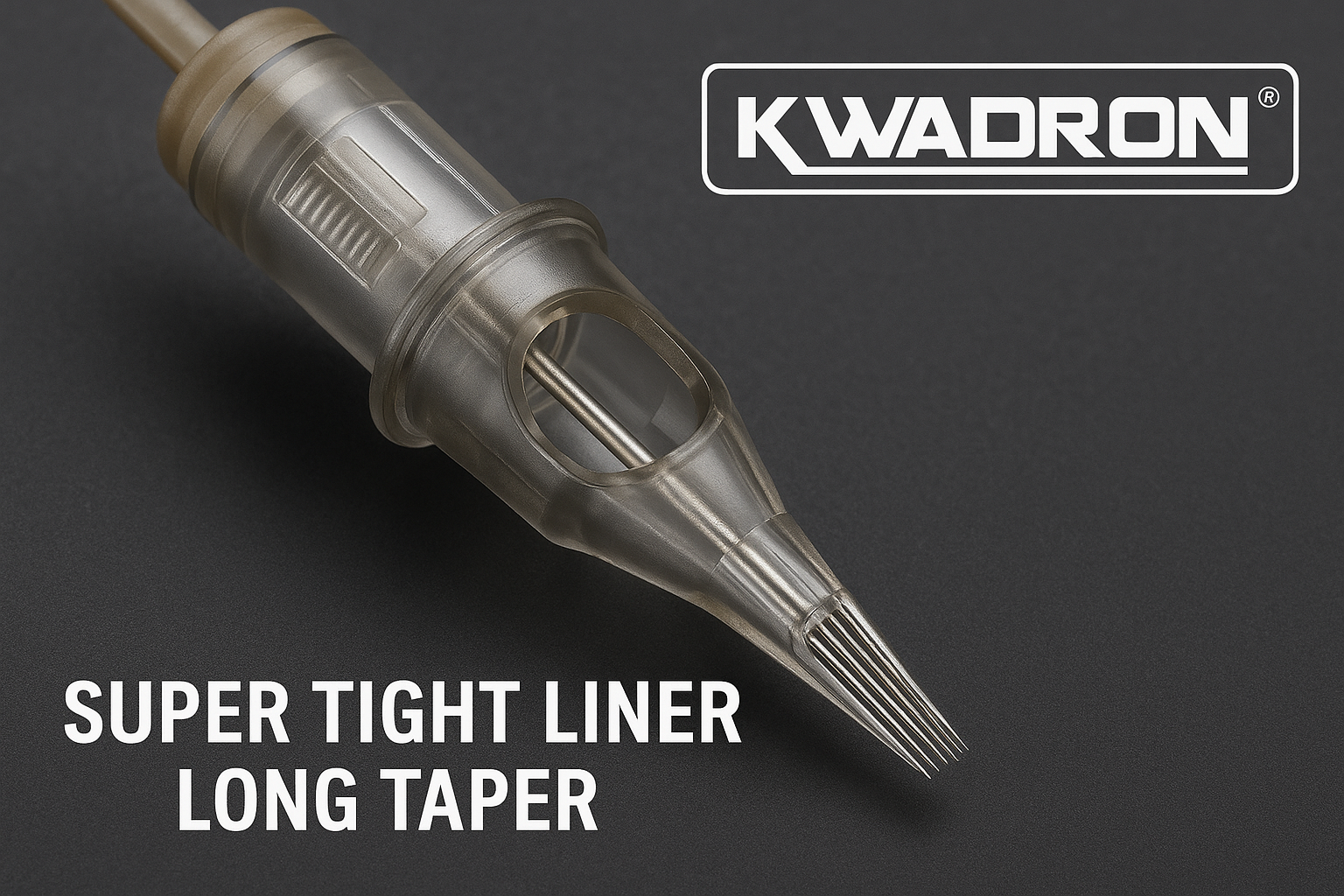 Kwadron Tattoo Needle Cartridge, Box of 20, Super Tight Liners Long Taper - 3 Super Tight Liner Long Taper - 25/3RLLT
