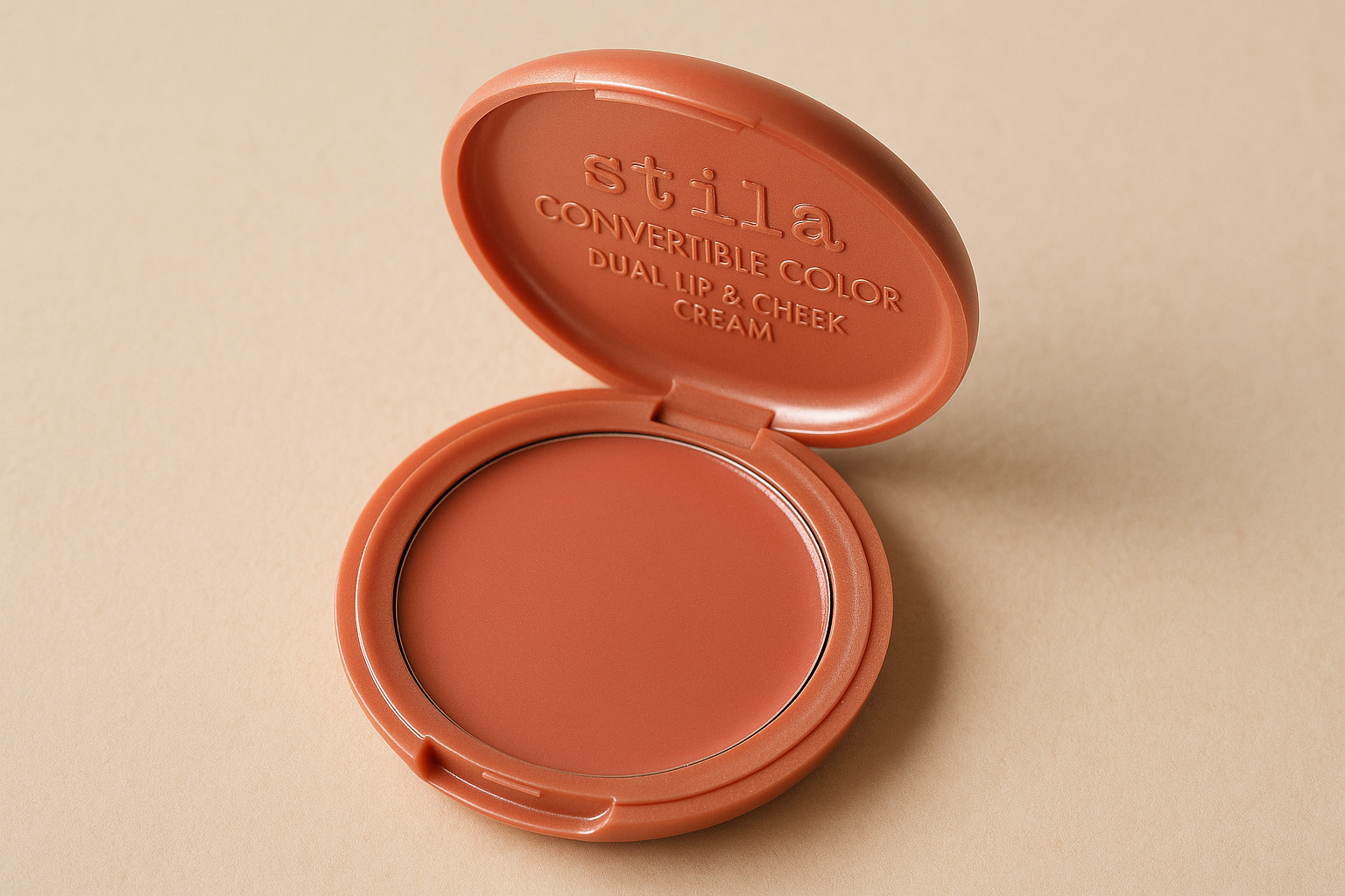 Stila Convertible Color Dual Lip  Cheek Cream, Cream Blush  Lip Tint, Blendable Multi-Use Makeup, Natural Dewy Finish | Travel-Friendly Compact